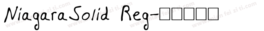 NiagaraSolid Reg字体转换